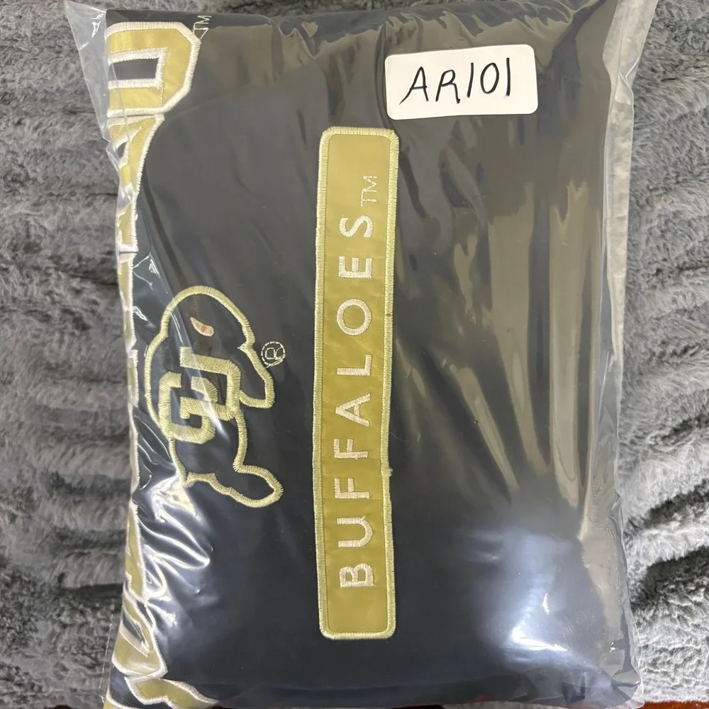 Cadre Colorado Buffaloes V-Neck Windshirt Pullover Black Gold Mens XL AR101